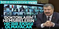 Bakan Koca: Temas içindekileri izole etmeliyiz