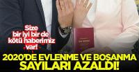 Türkiye'de geçen yıl Kovid-19'un da etkisiyle evlenme ve boşanmalar azaldı