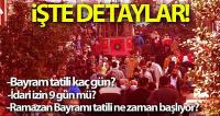 Ramazan bayramı ne zaman başlıyor? Ramazan ayı ne zaman bitiyor?