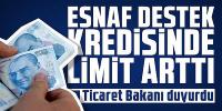 Esnafa kredi müjdesi limit yükseltildi! Ömer Bolat açıkladı!