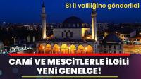 İçişleri Bakanlığından valiliklere camilerle ilgili genelge