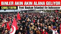 Maltepe’de coşkulu buluşma | İmamoğlu alana gelmek üzere