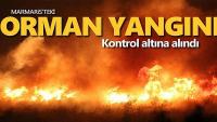 Marmaris’teki orman yangını kontrol altına alındı