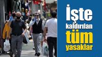 İşte madde madde kaldırılan tüm yasaklar