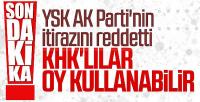 YSK'dan KHK'lı seçmen kararı