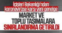 Market ve toplu taşımalara koronavirüs tedbirleri