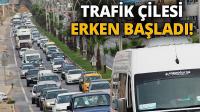 Bodrum'da trafik çilesi erken başladı