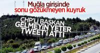 Muğla'da araç kuyruğu 4 kilometreye ulaştı