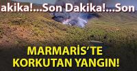 Marmaris orman yangınına müdahale sürüyor