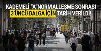 Normalleşme sonrası üçüncü dalga açıklaması! Tarih verildi