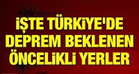 İşte Türkiye'de deprem beklenen öncelikli yer! 