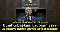 Cumhurbaşkanı Erdoğan yarın 20 ismi daha açıklayacak