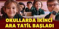 Okullarda ikinci ara tatil başlıyor
