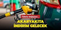 Tabela değişiyor... Akaryakıta indirim gelecek