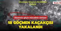 18 göçmen kaçakçısı yakalandı