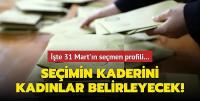  Seçimin kaderini kadınlar belirleyecek!