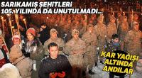 10 bin kişi 'Sarıkamış şehitleri'ni anmak için kar altında meşaleyle yürüdü
