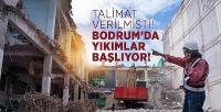 Kırmızı çarpılar konuldu, yıkımlar başladı
