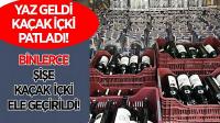 Bodrum'da 5 bin 250 adet kaçak içki ele geçirildi