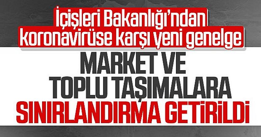 Market ve toplu taşımalara koronavirüs tedbirleri
