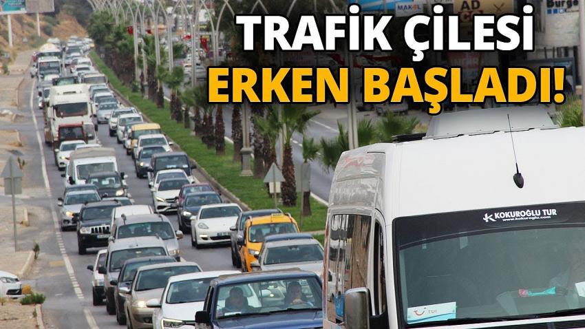 Bodrum'da trafik çilesi erken başladı