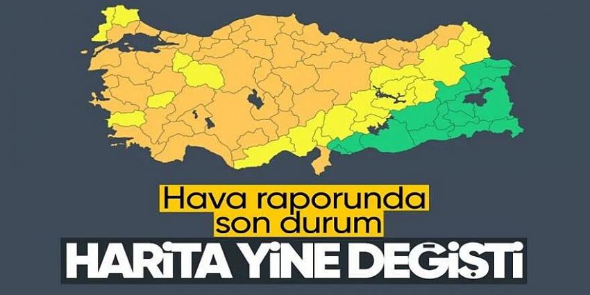 Meteoroloji 67 ili sarı ve turuncu kod ile uyardı