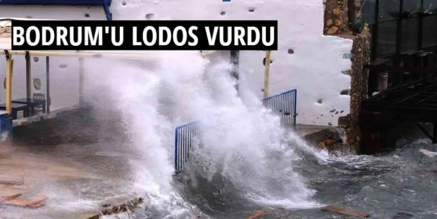 Bodrum'u lodos vurdu, hayat felç oldu