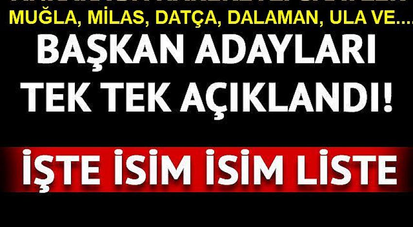 CHP belediye başkan adayları (CHP aday listesi)