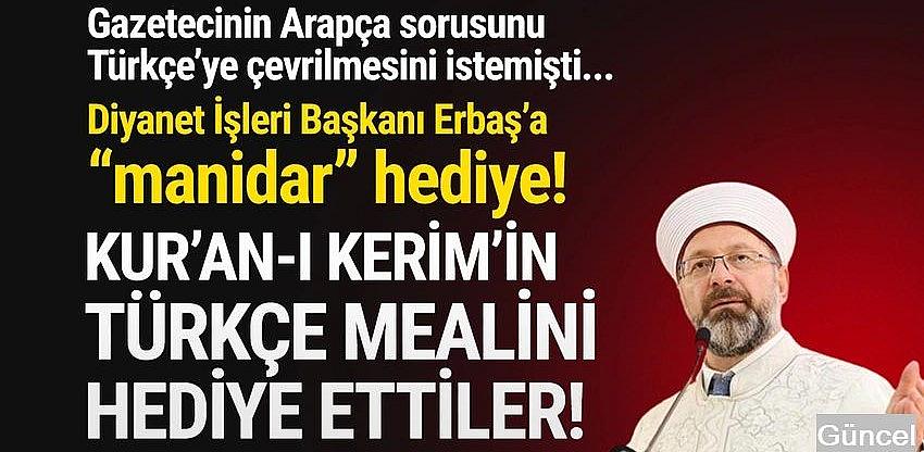 Zafer Partisi'nden Diyanet İşleri Başkanı Erbaş’a ''manidar'' hediye