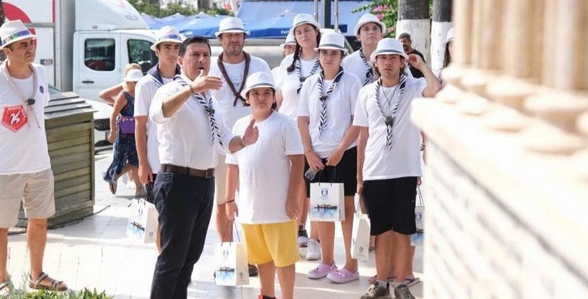 Çanakkaleli izciler Bodrum'da