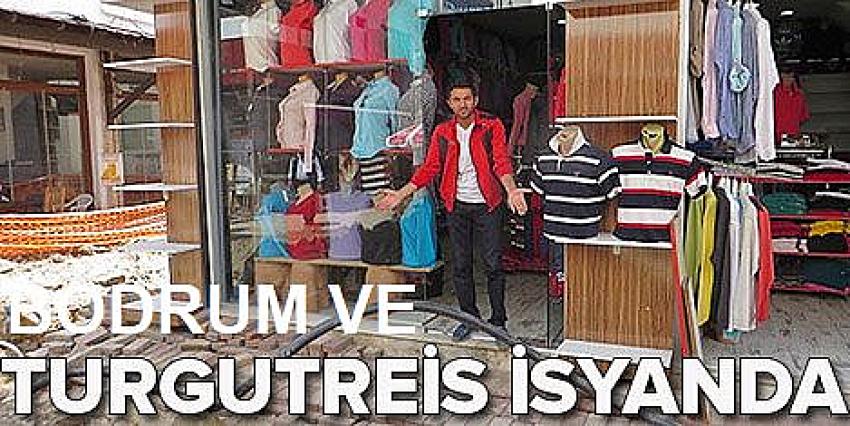 Bodrum esnafı bitmeyen çalışmaya isyan etti
