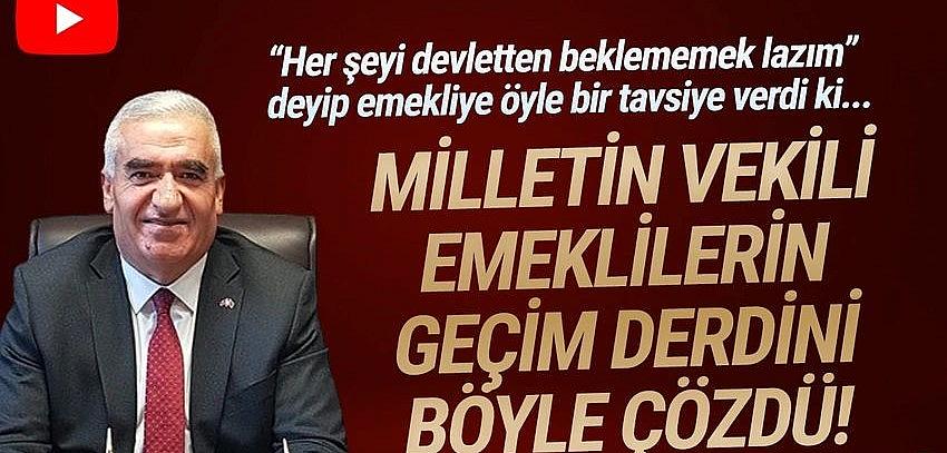 MHP'li vekil emeklinin geçim derdini çözdü: ''Domates satsınlar!''