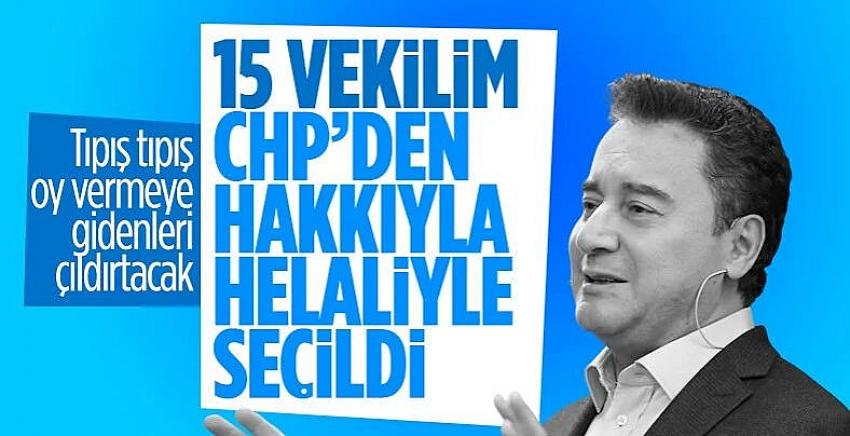 Ali Babacan, CHP listelerinden seçime giren partilileriyle ilgili konuştu
