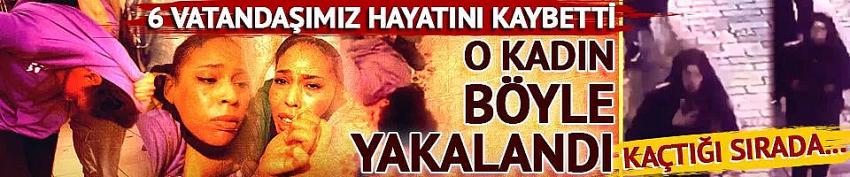 Beyoğlu'nda bombayı bırakan teröristin yakalanma anları ortaya çıktı