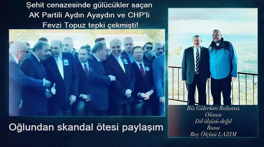 Oğlundan skandal ötesi paylaşım