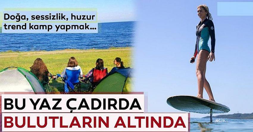 Gökova'da çadırda tatil keyfi