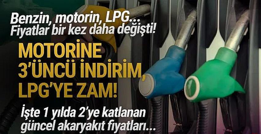 Motorine 3'üncü indirim, LPG'ye zam! 