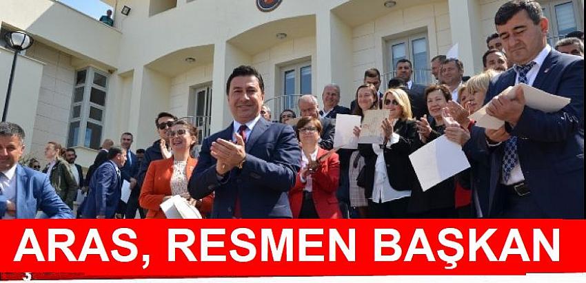 BODRUM BELEDİYE BAŞKANI AHMET ARAS MAZBATAYI ALDI
