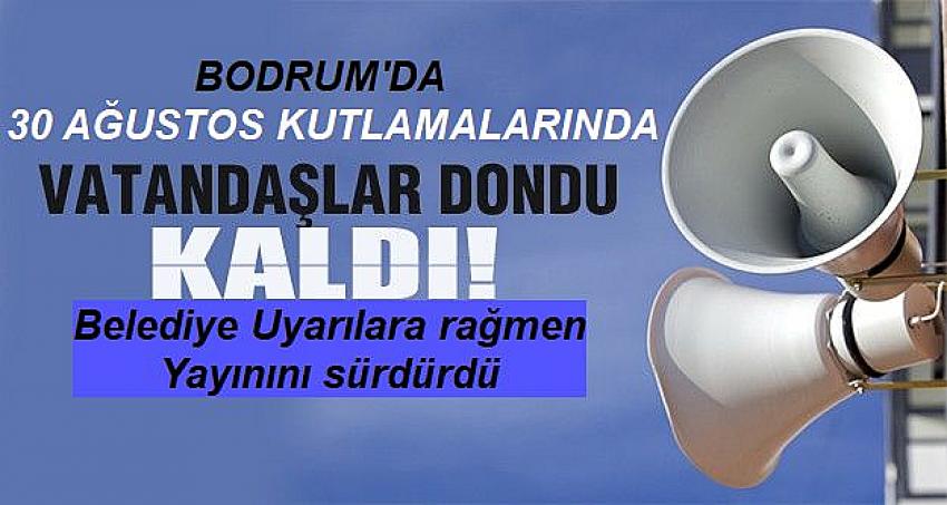 30 Ağustos kutlamalarında ses skandalı