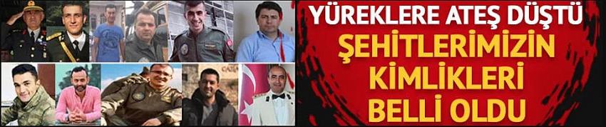 Bitlis'teki kazada şehit olan askerlerimizin kimlikleri belli oldu