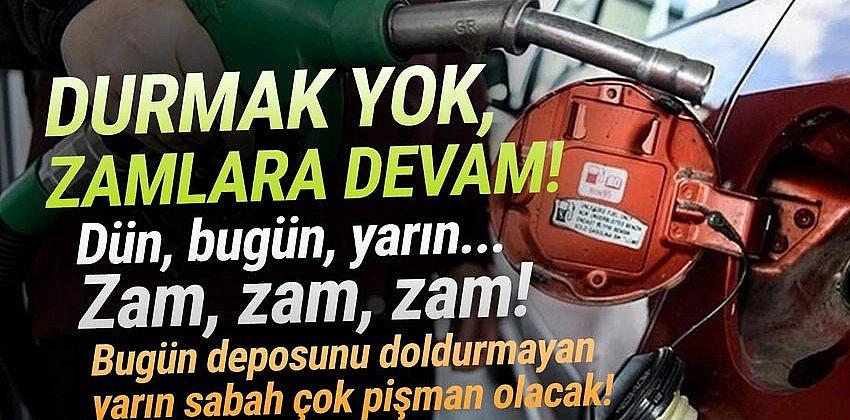 Benzin ve motorine 3 günde 3 zam birden