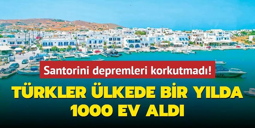 Santorini depremleri korkutmadı! Her yıl komşudan bin ev satın alıyoruz