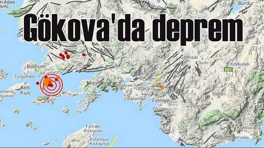 Muğla Gökova Körfezi'nde deprem! .