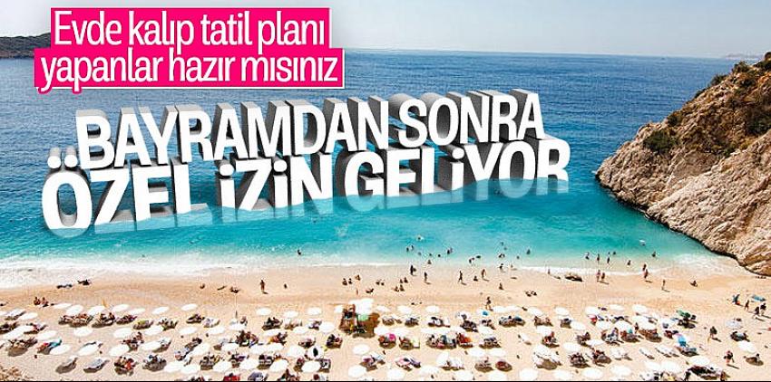 Tatile gideceklere özel izin verilecek
