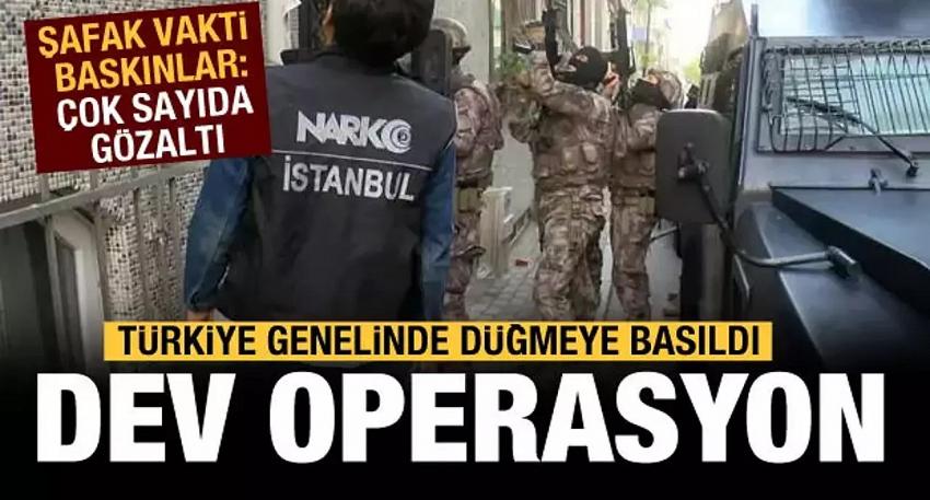 72 ilde uyuşturucu operasyonu: 1933 şüpheli yakalandı