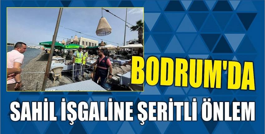 Bodrum sahillerinde şeritli düzen çalışması başladı