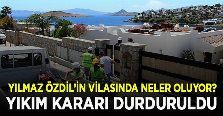 Yılmaz Özdil'in villasında yıkım durduruldu