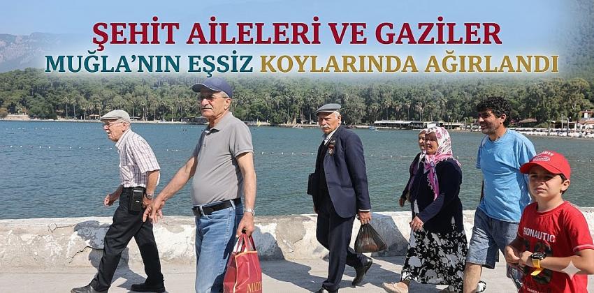 Şehit Aileleri ve Gaziler Muğla’nın Eşsiz Koylarında Ağırlandı