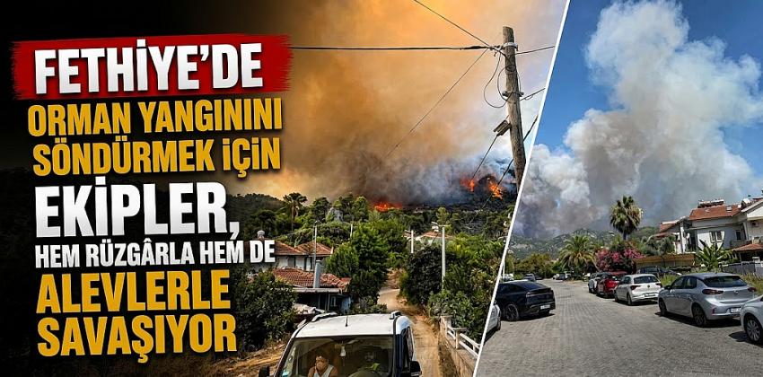 Muğla'nın Fethiye ilçesinde orman yangını