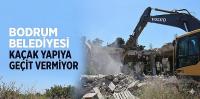 Bodrum Belediyesi Kaçak Yapıya Geçit Vermiyor